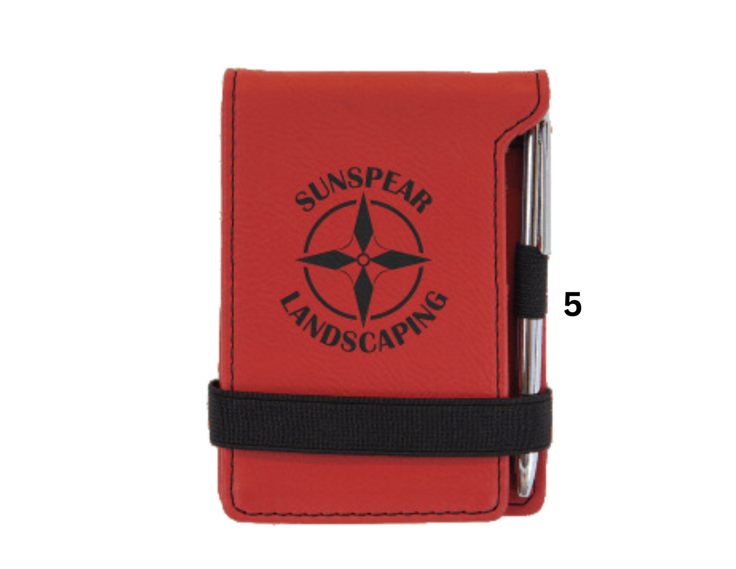 Branded Leatherette Mini Notepad with Pen