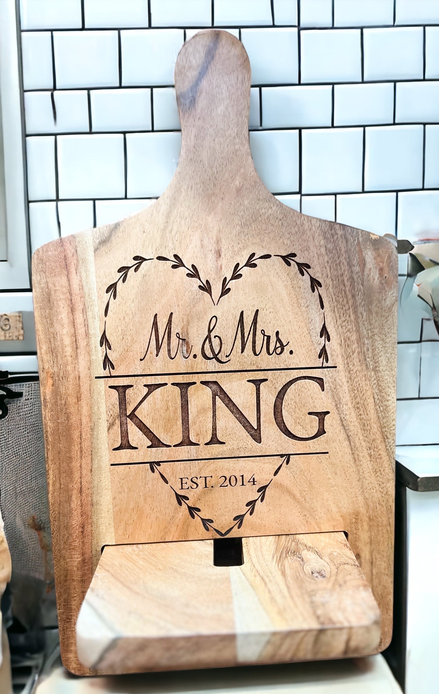 Recipe Stand Serving Board