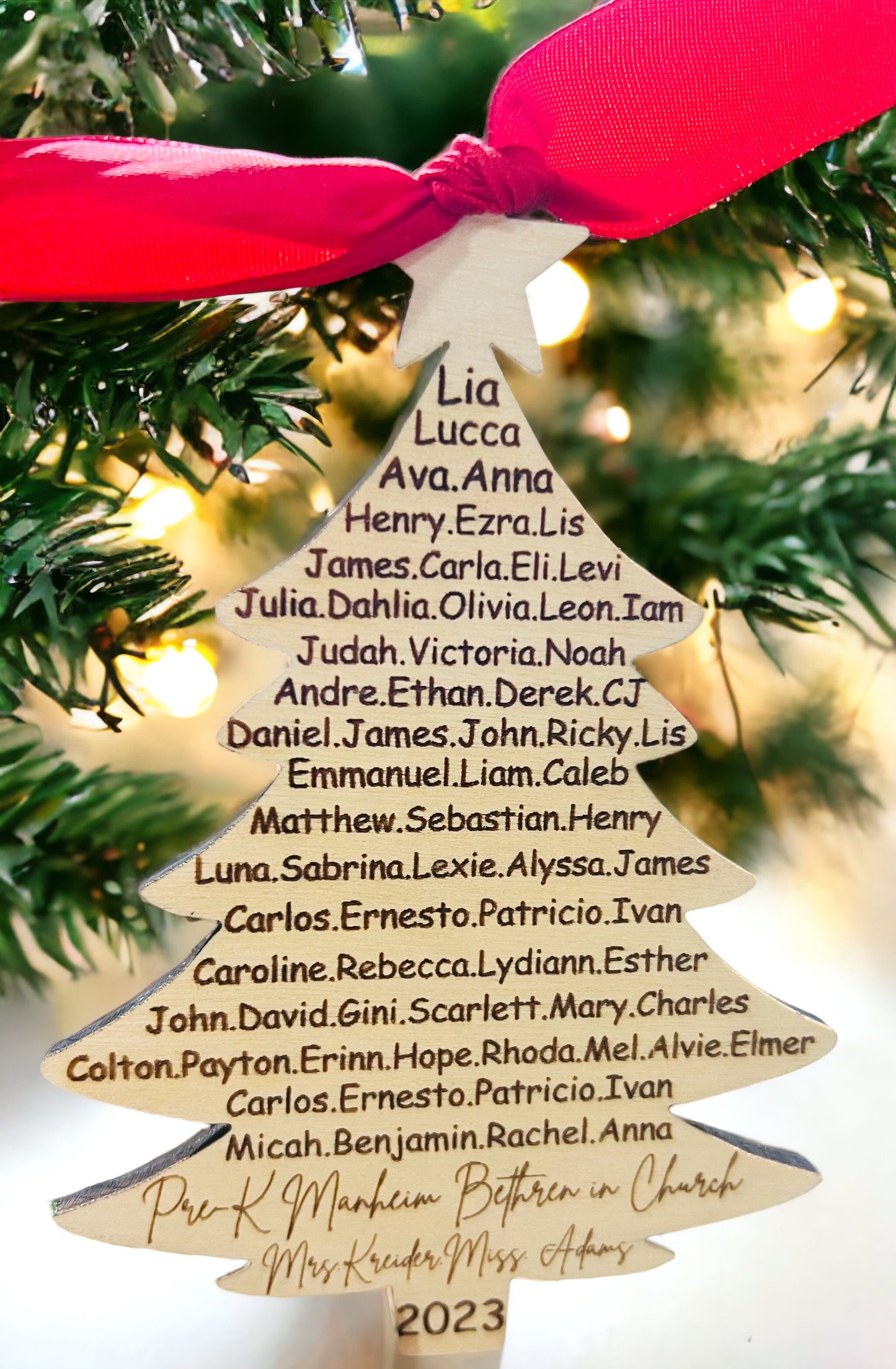 Tree Personalized Ornament