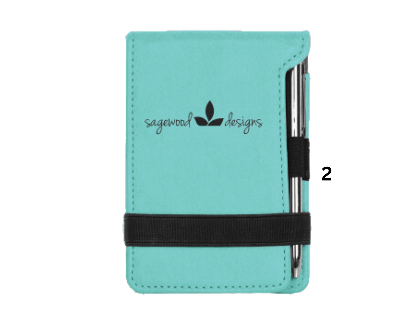Branded Leatherette Mini Notepad with Pen