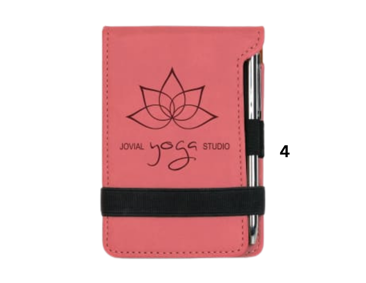 Branded Leatherette Mini Notepad with Pen