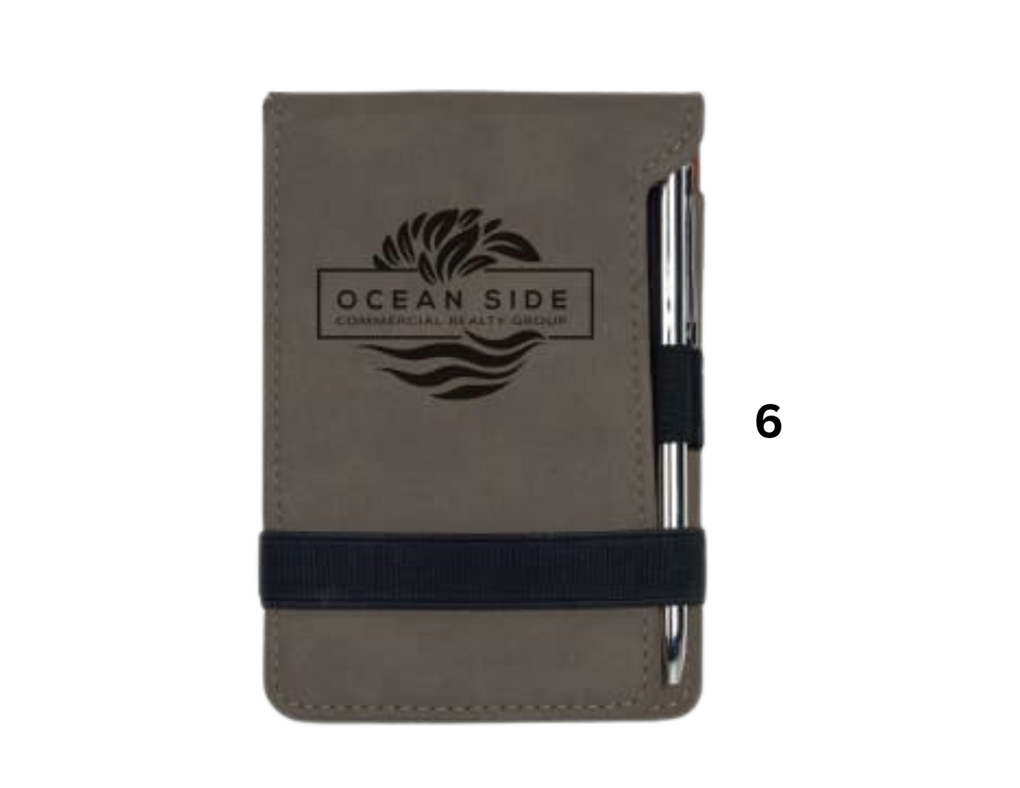 Branded Leatherette Mini Notepad with Pen
