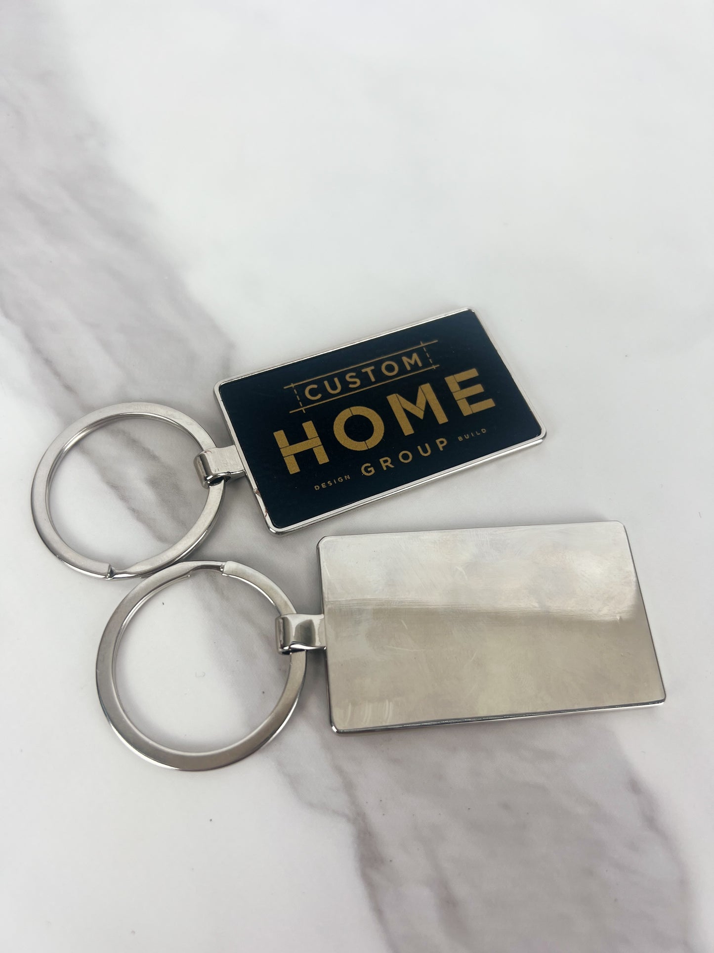 Branded Leatherette Keychains-Rectangle or Oval